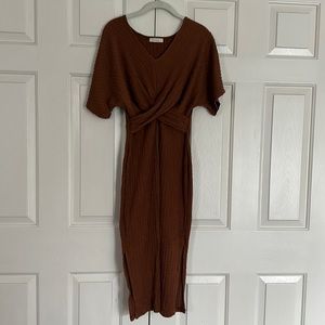 Brown MIDI Dress I S